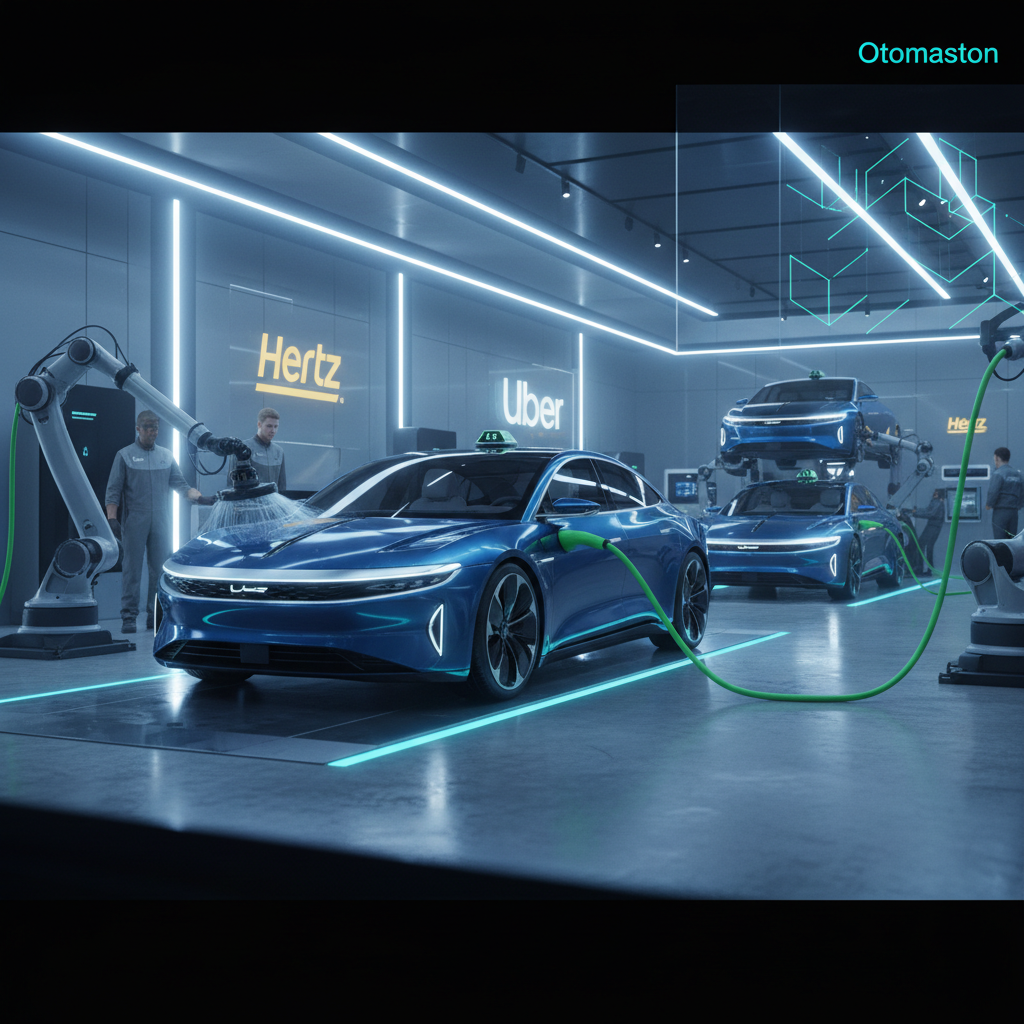 Uber taps Hertz to clean, charge, and fix its Lucid Motors robotaxis