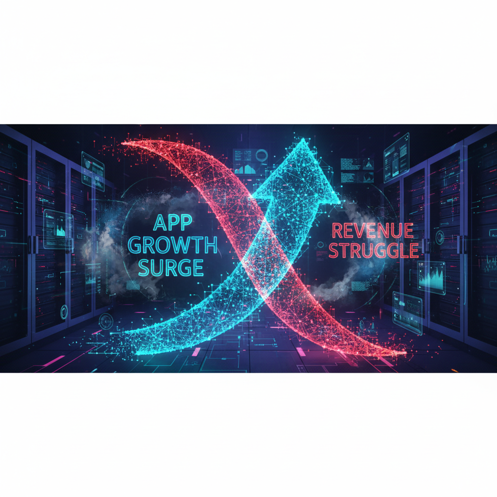 Visual AI's App Growth Surge: Downloads Up, Revenue Struggle Persists
