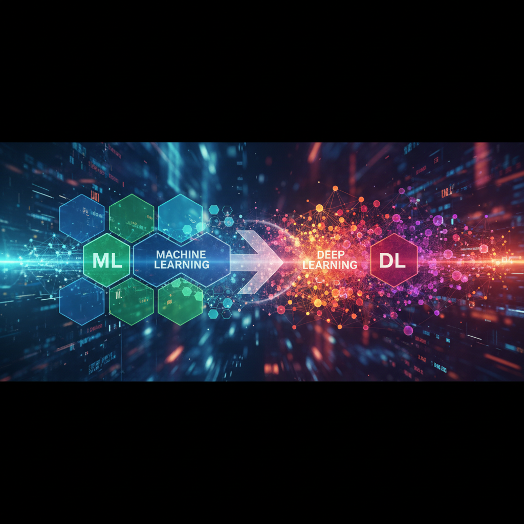 This the flow for ML to DL