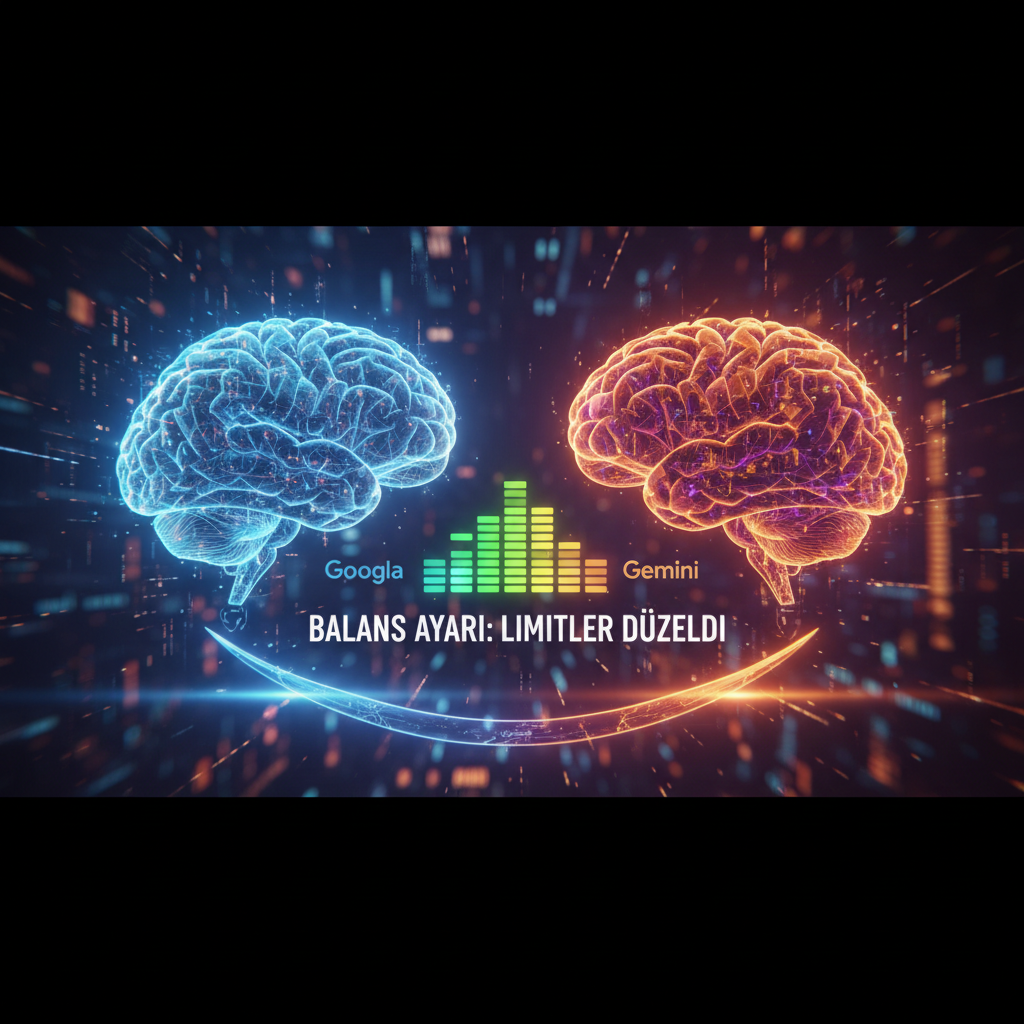 Googla’dan Gemini’a Balans Ayarı: Limitler Düzeldi